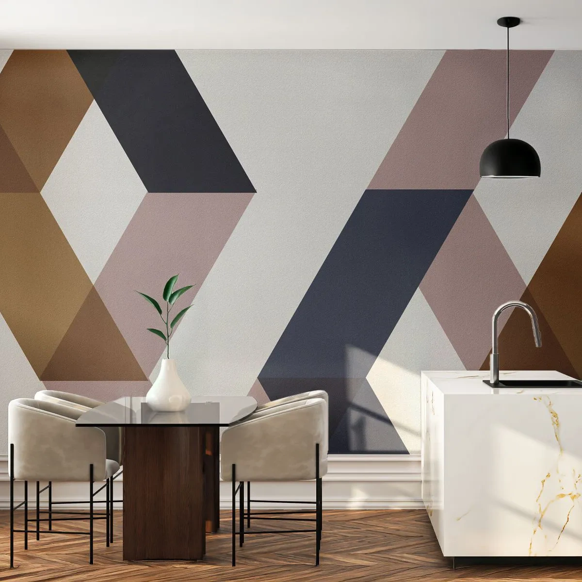 Fotótapéta Premium Canvas - Síkok és szögek - Absztrakció, Darab, Modern művészet - 500x350 cm