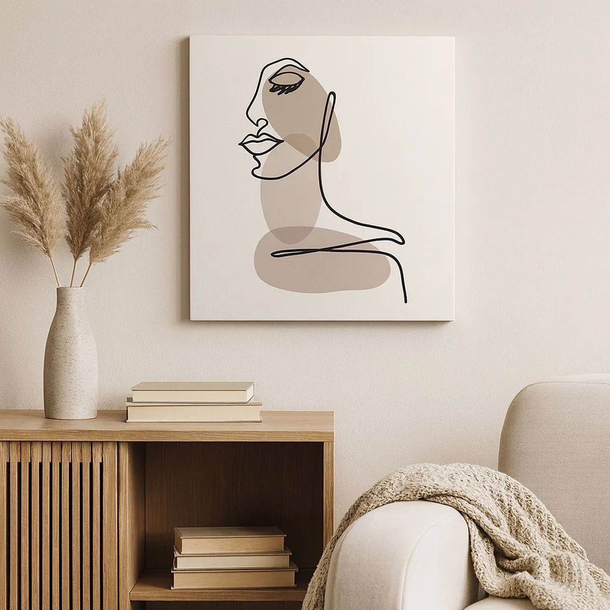 Vászonkép - Egy bizonyos szépségvonal - 30x30 cm