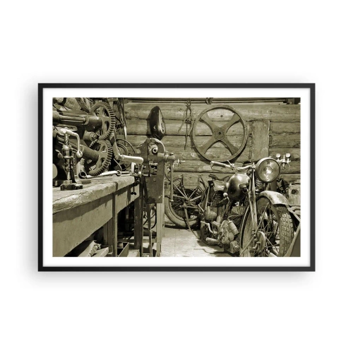 Poszter fehér keretben - Władek bácsi fészerében - 91x61 cm