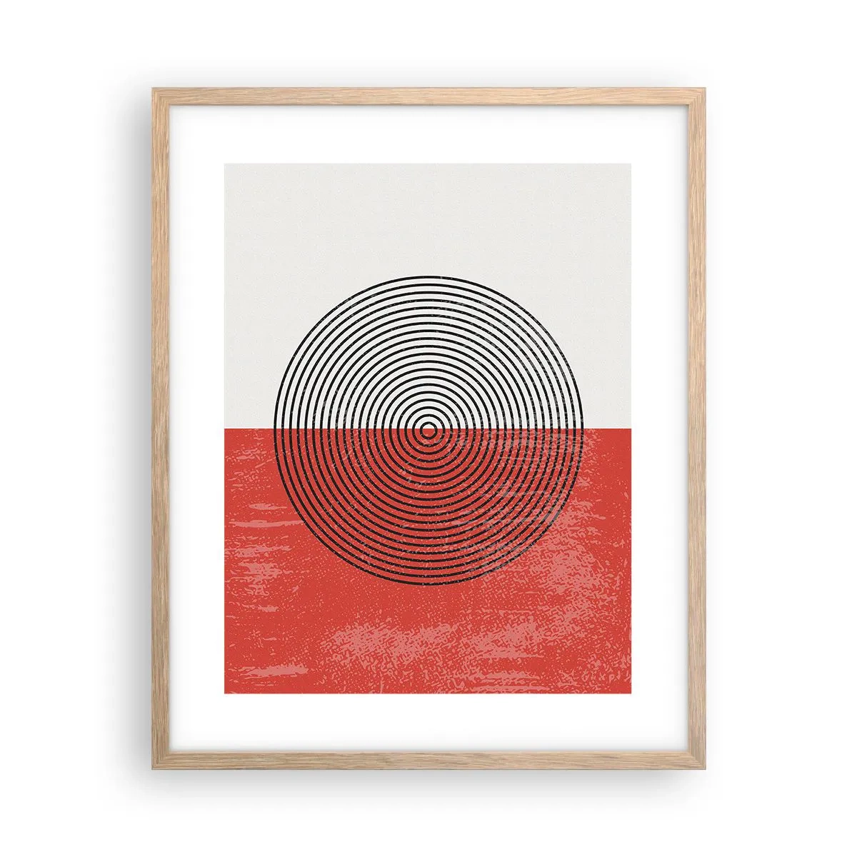 Poszter világos tölgy keretben - Pont a célba - 40x50 cm