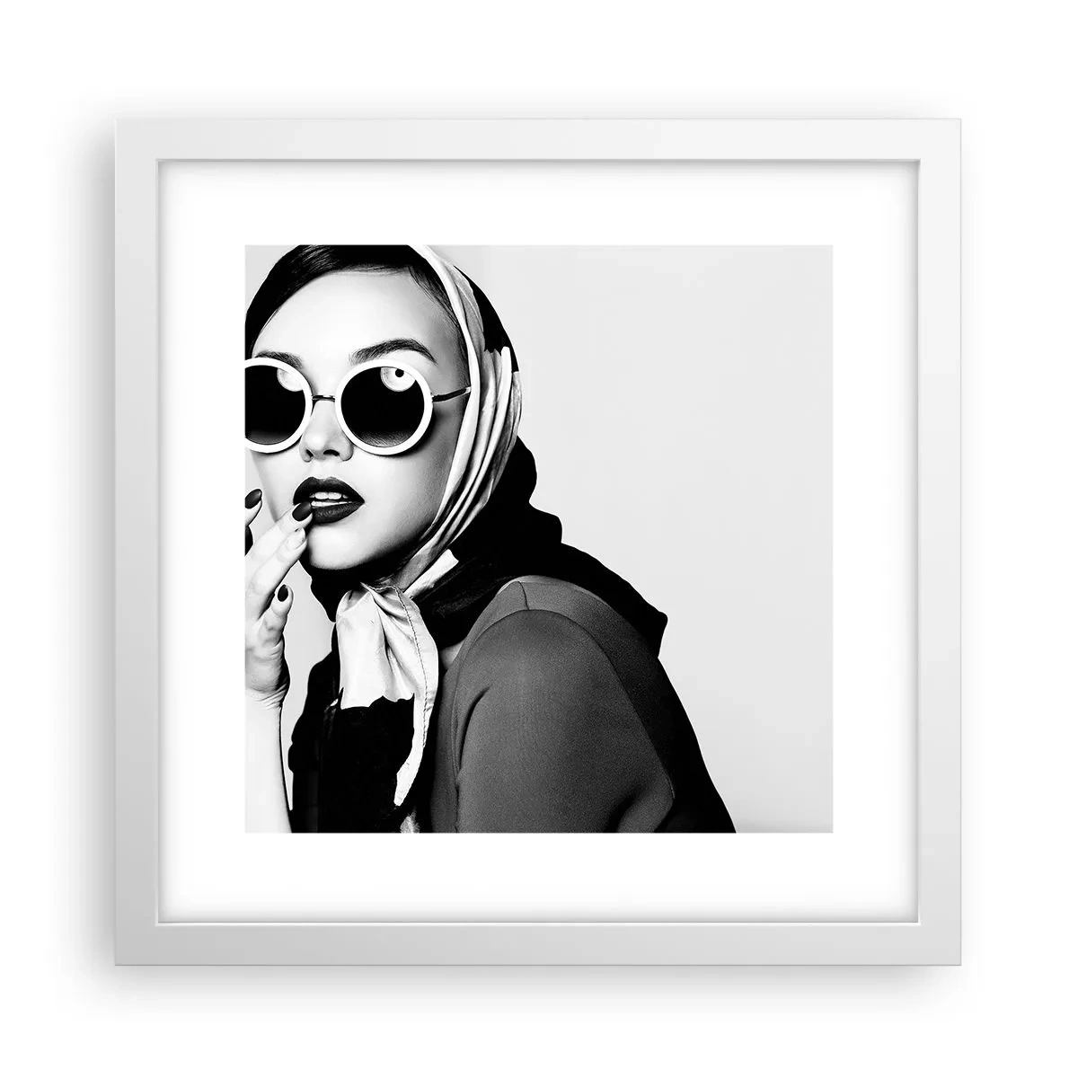 Poszter fekete keretben - Üdvözlet a 60-as évekből - 30x30 cm