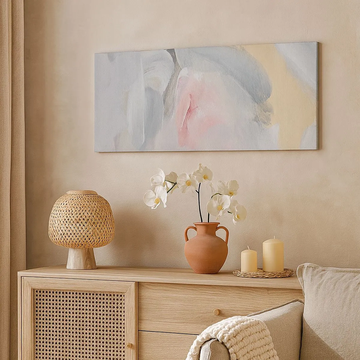 Vászonkép - Egy pasztell világban - 100x40 cm