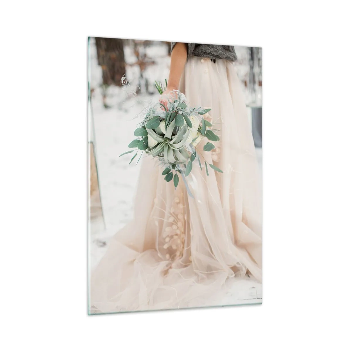 Üveg kép - És boldogan éltek, míg meg nem haltak. - 50x70 cm