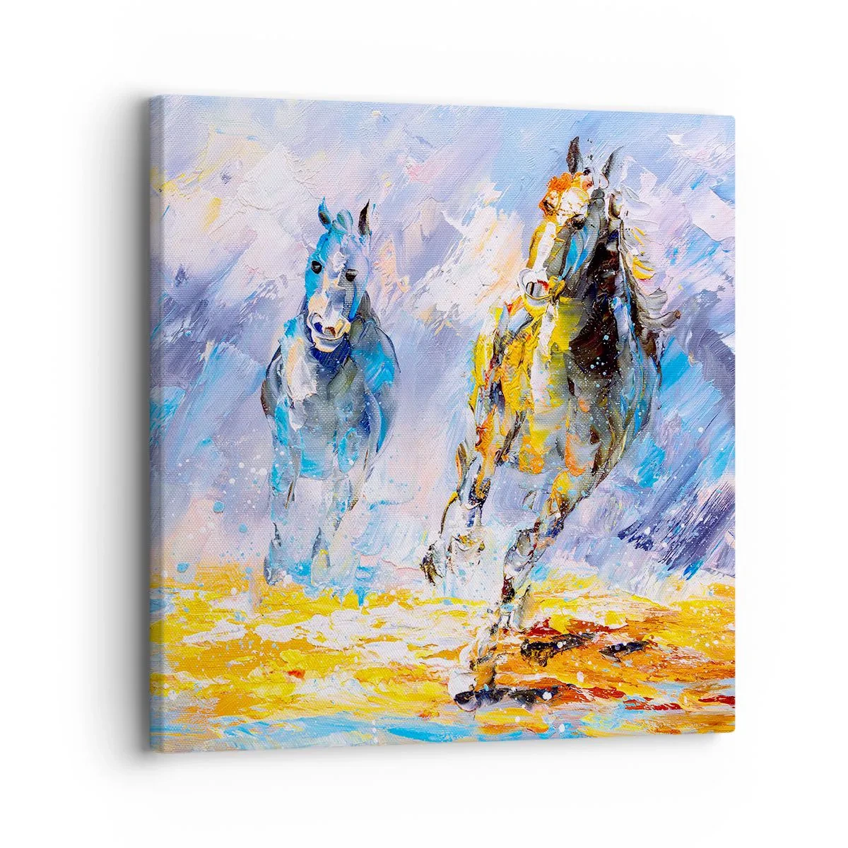 Vászonkép - Átvágtatva a vakító fényen - 30x30 cm
