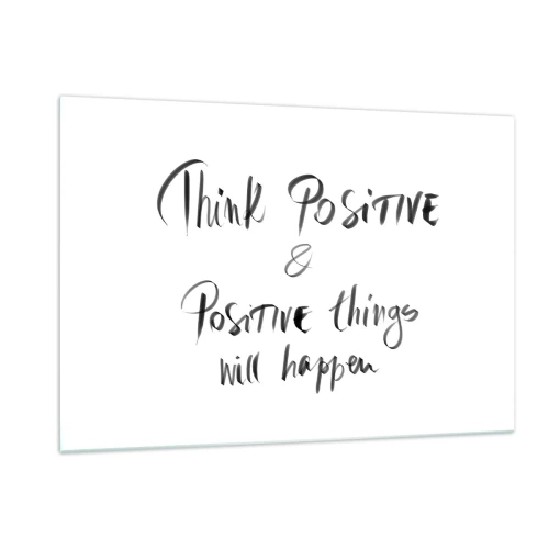 Üveg kép - Hogyan élj? - 120x80 cm