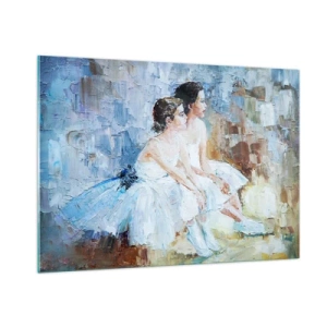 Üveg kép - A fiatal hattyúk pihenése - 100x70 cm