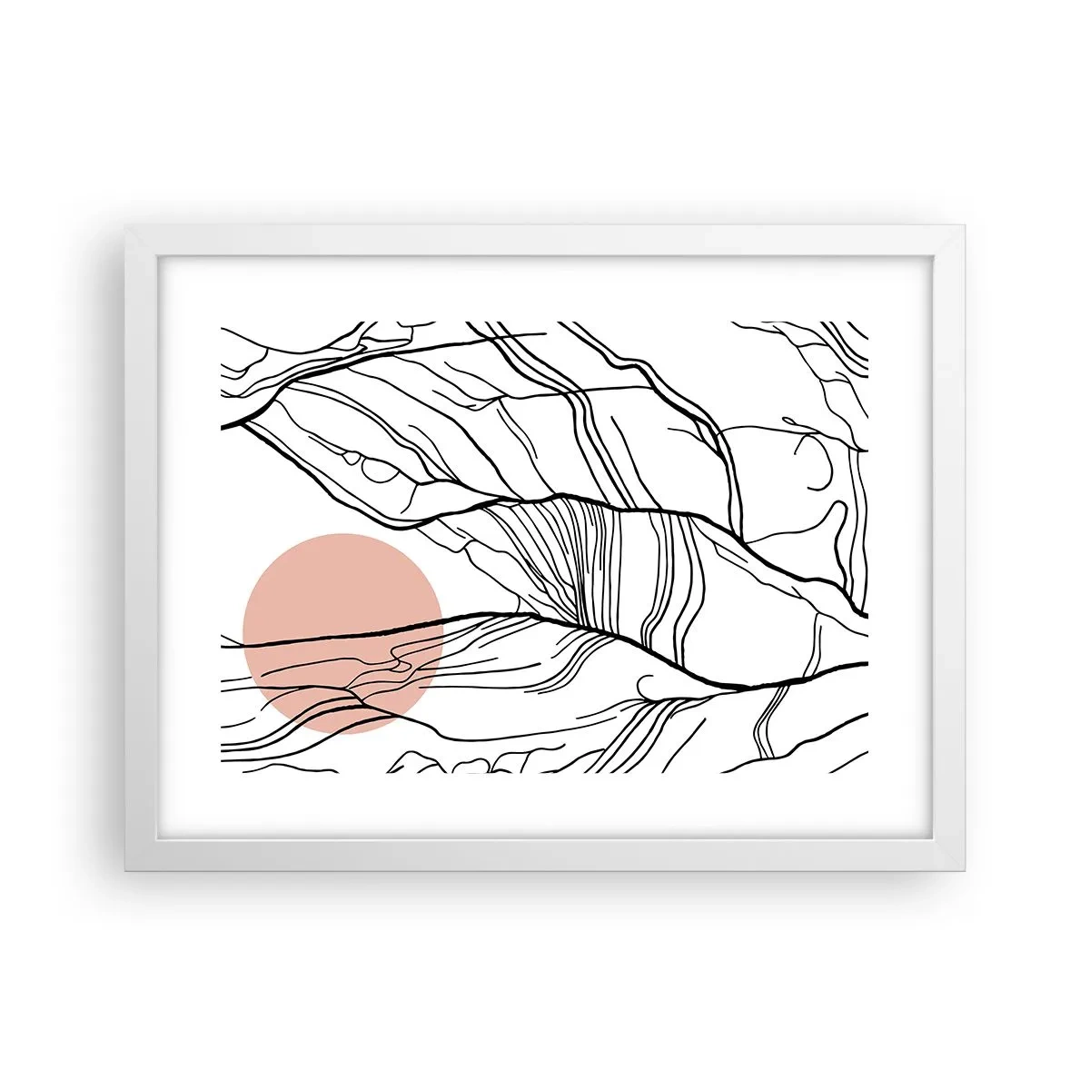 Poszter fekete keretben - Gallyak hálójában - 40x30 cm