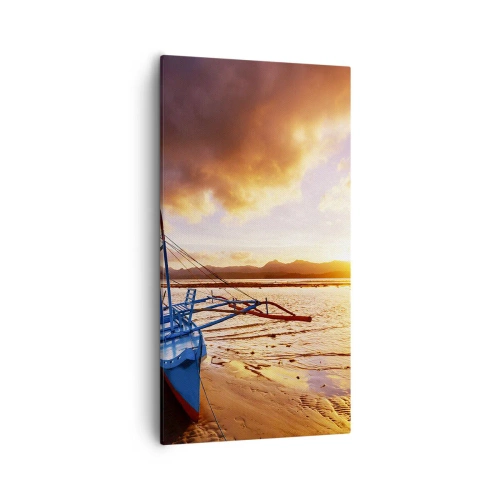 Vászonkép - Egy egész nap után nyújtózkodni a homokon - 55x100 cm