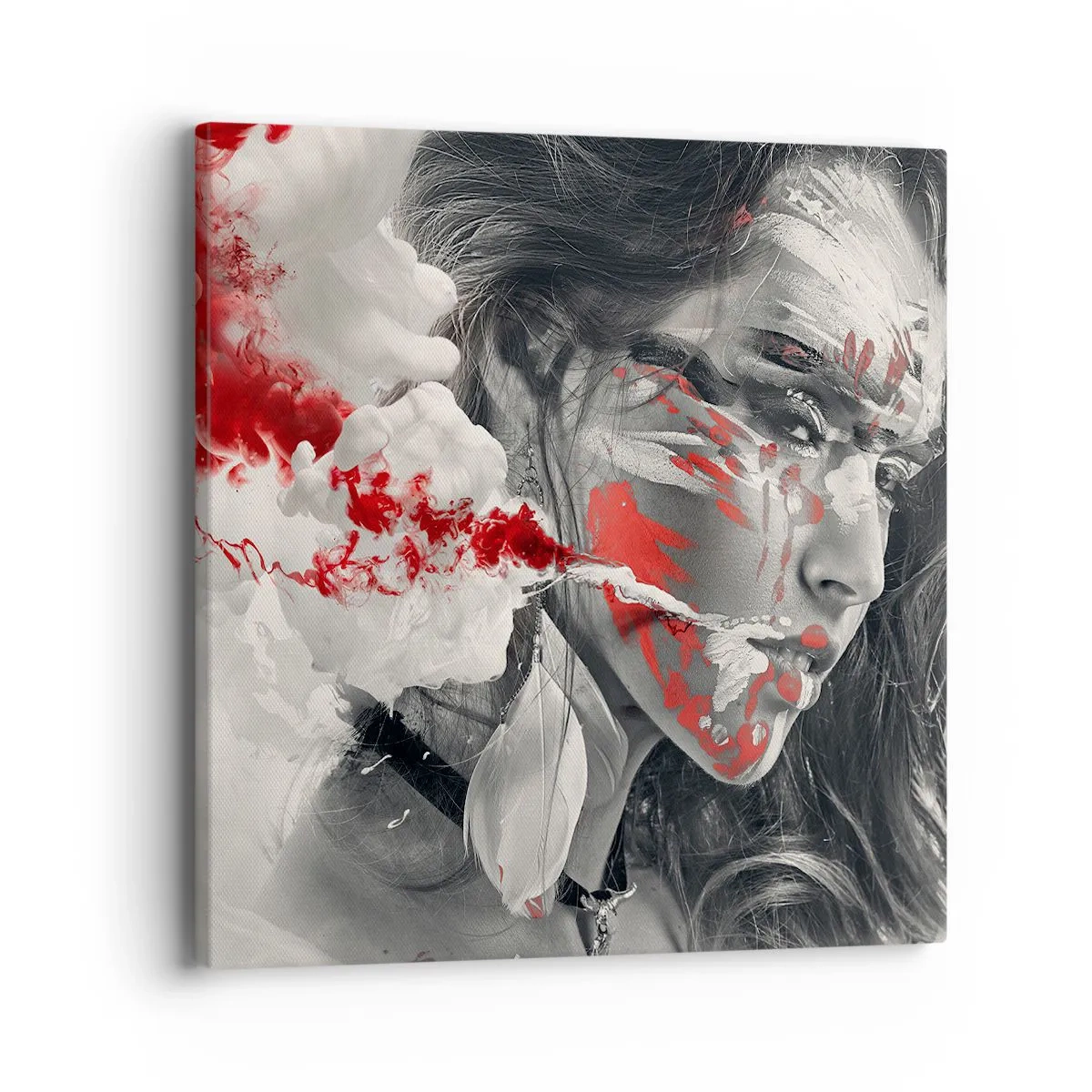 Vászonkép - Az abszurditás füstjében - 40x40 cm