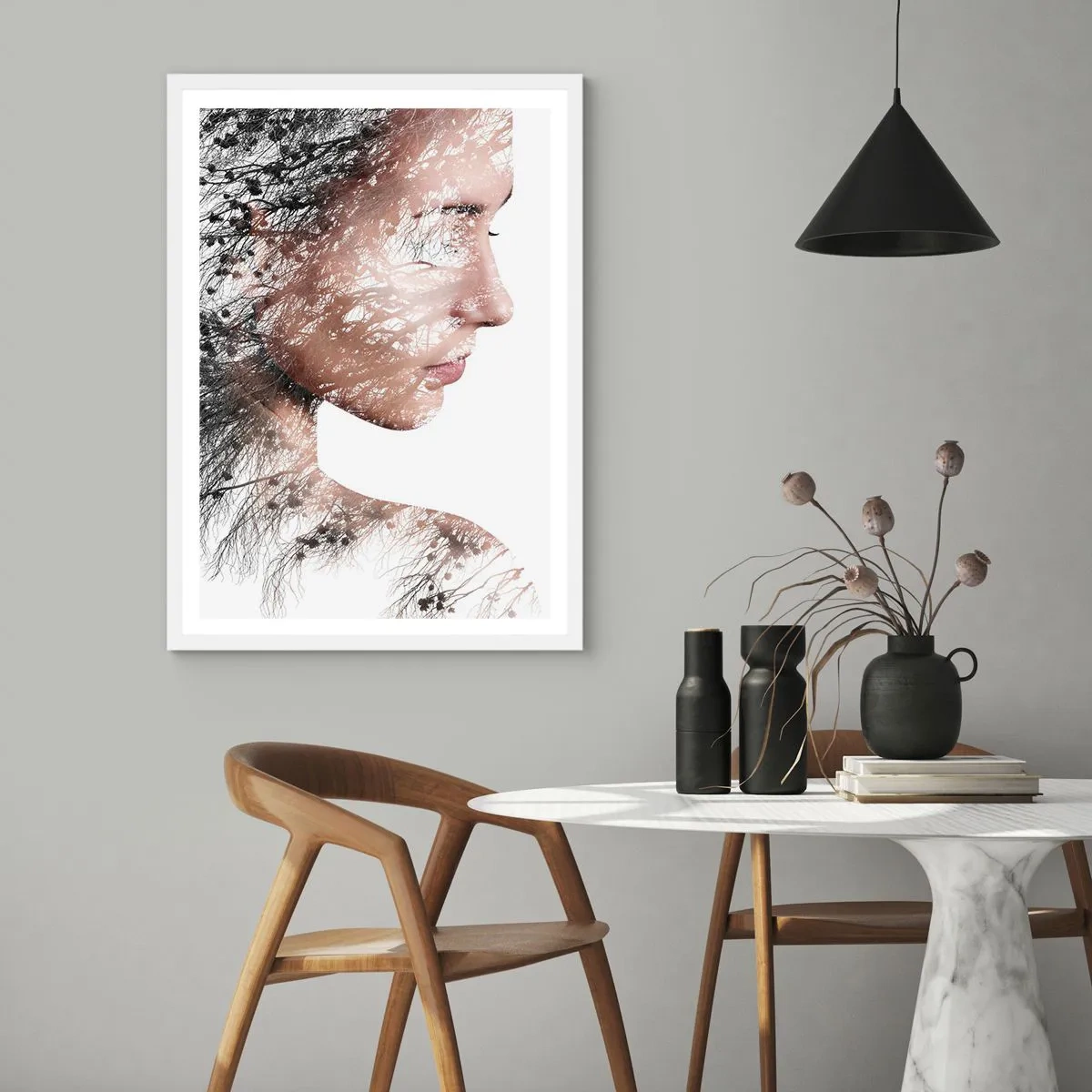 Poszter fekete keretben - Az erdő szelleme - 40x50 cm