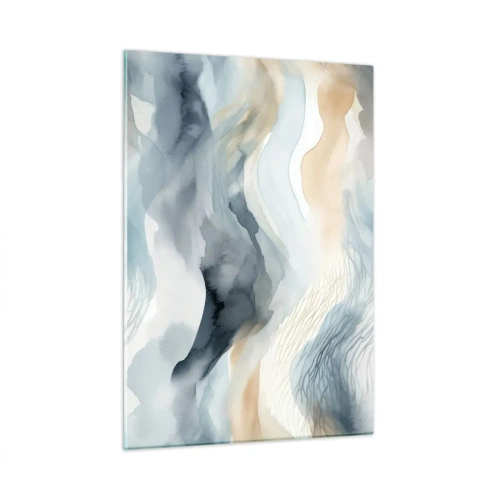 Üveg kép - Hó és köd absztrakció - 50x70 cm