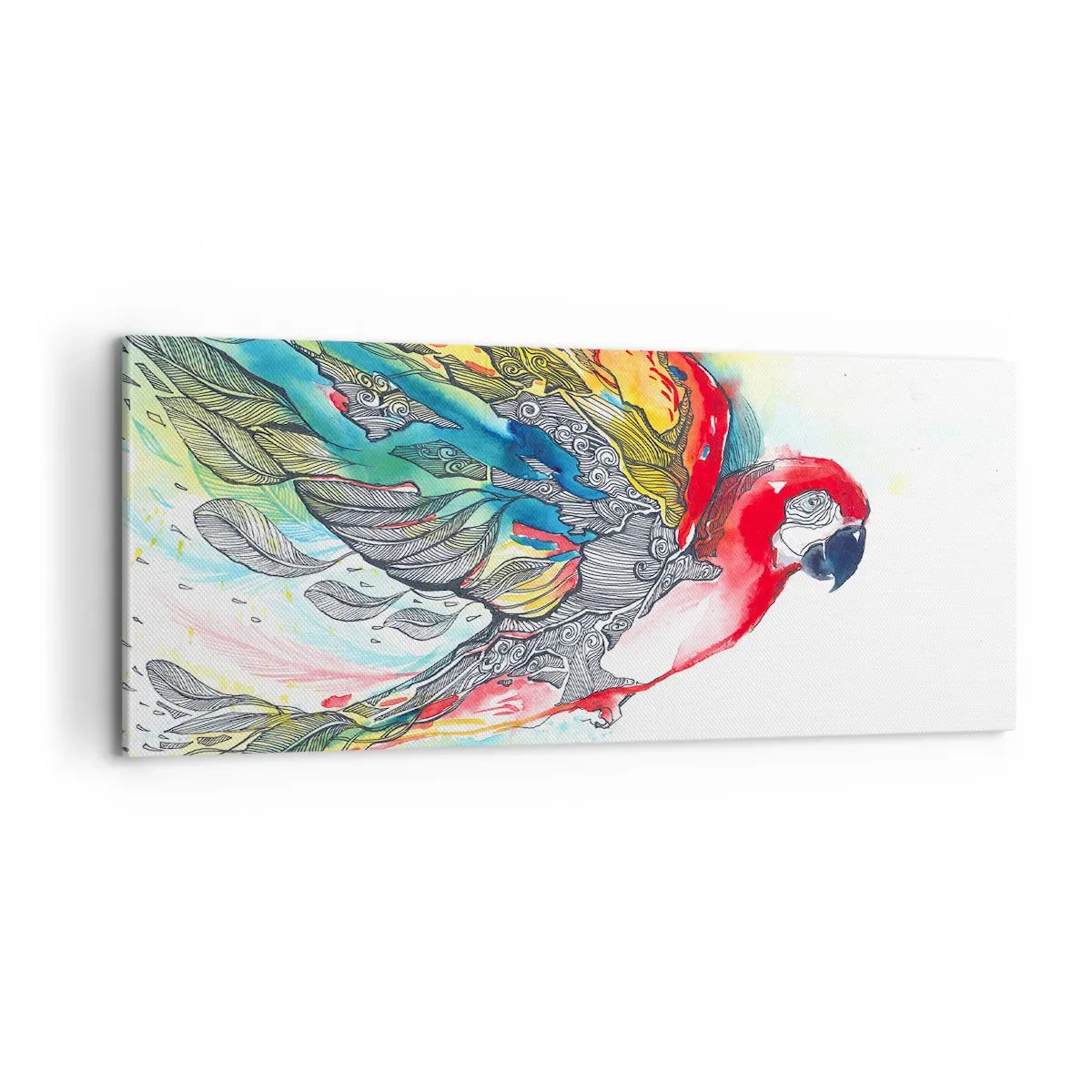 Vászonkép - Élj színesen - 100x40 cm