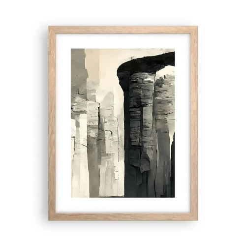 Poszter világos tölgy keretben - A régiség fensége - 30x40 cm