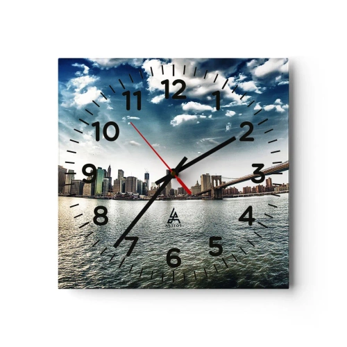 Falióra, Óra - Az üvegsziget - 40x40 cm