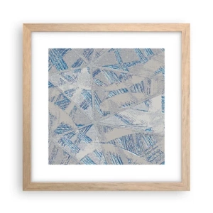 Poszter világos tölgy keretben - A szürkéskék labirintusban - 30x30 cm