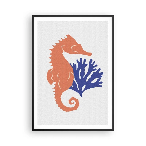 Poszter fehér keretben - Egy víz alatti réten - 70x100 cm