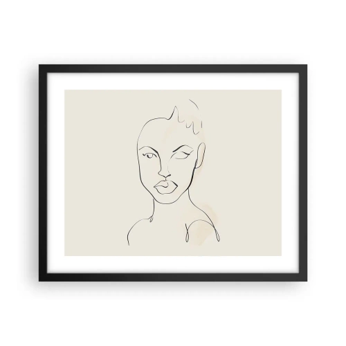 Poszter fehér keretben - Az érzékiség körvonala - 50x40 cm