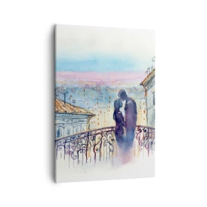 Vászonkép - Párizsi szerelmesek - 50x70 cm