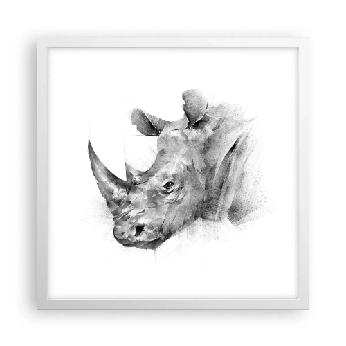 Poszter fekete keretben - Afrikai portré - 40x40 cm