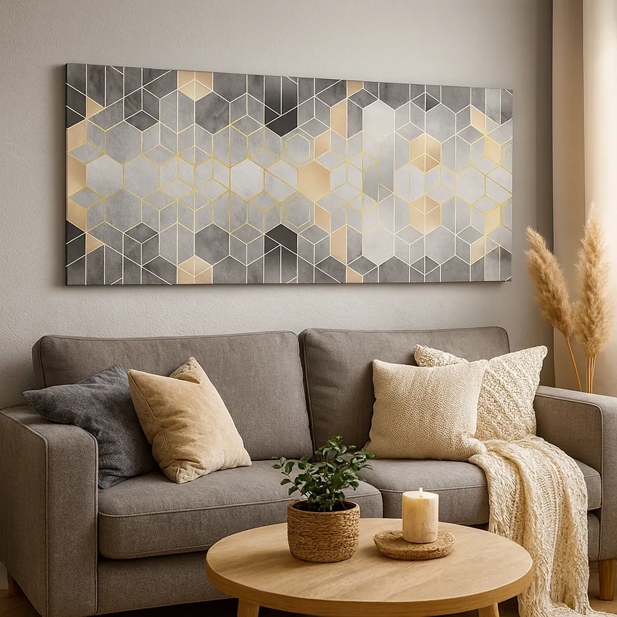 Vászonkép - Gyémánt kompozíció - 30x30 cm