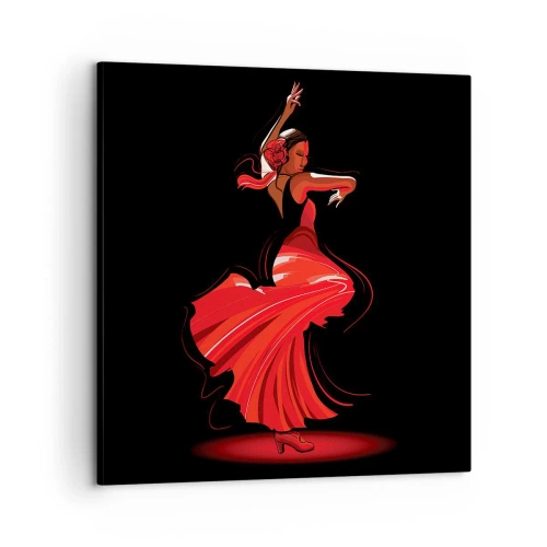 Vászonkép - A flamenco tüzes szelleme - 60x60 cm