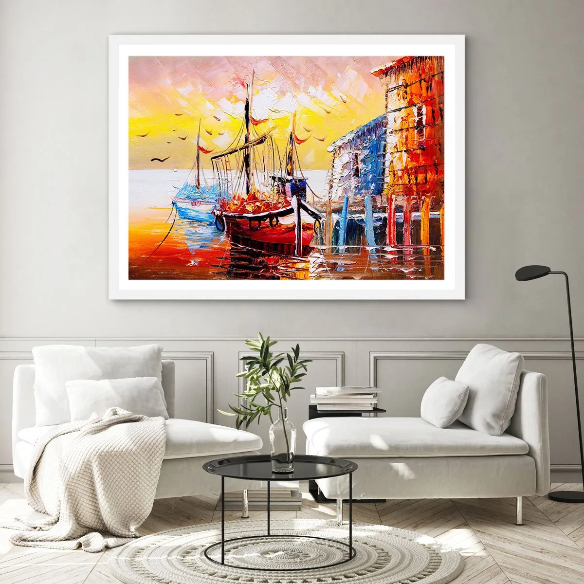 Poszter fekete keretben - Boldog visszatérés - 100x70 cm