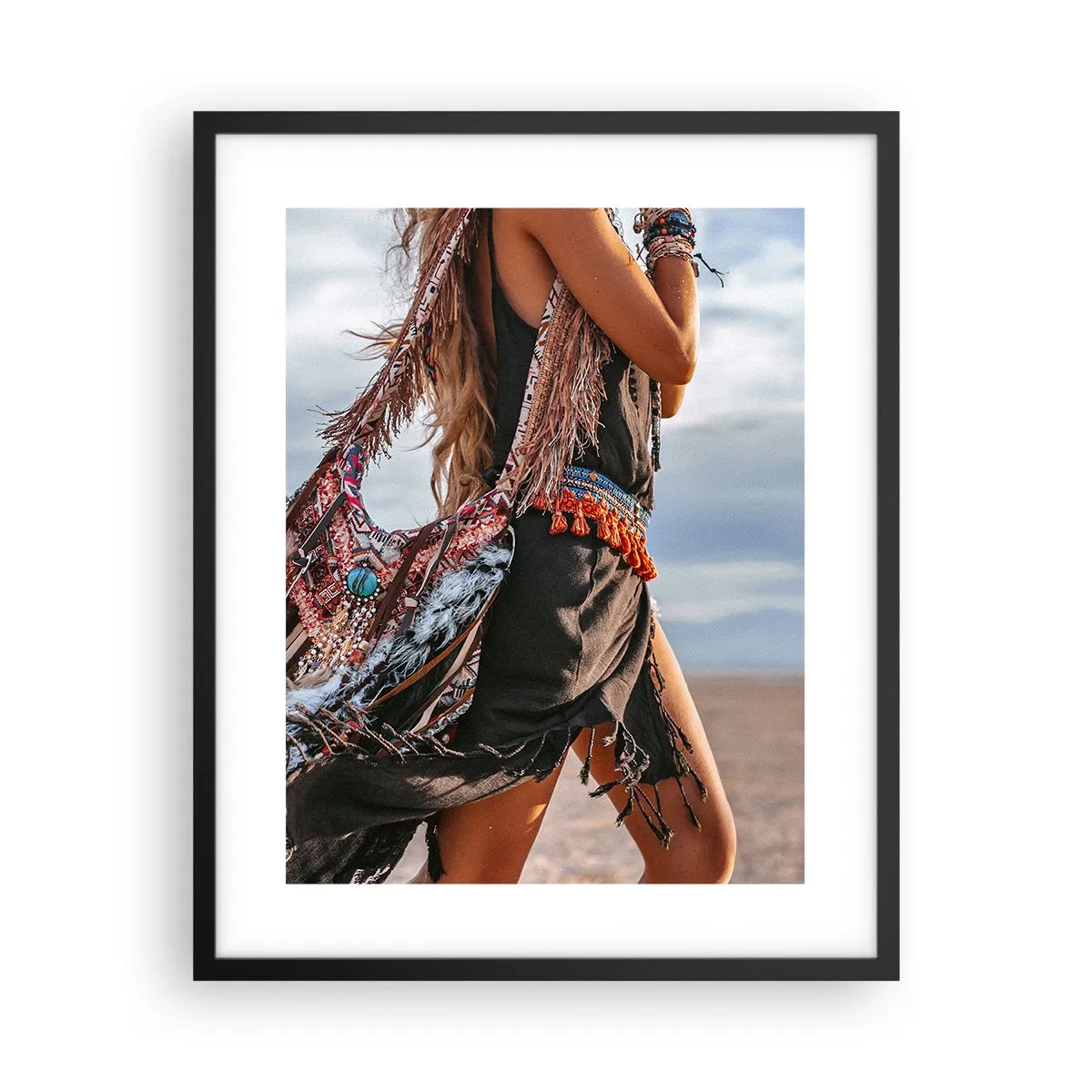 Poszter fehér keretben - Sámán párja - 40x50 cm