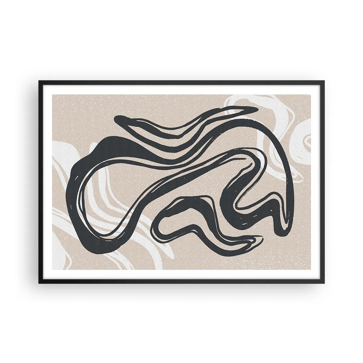 Poszter fehér keretben - Megsokszorozott kifejezés - 100x70 cm