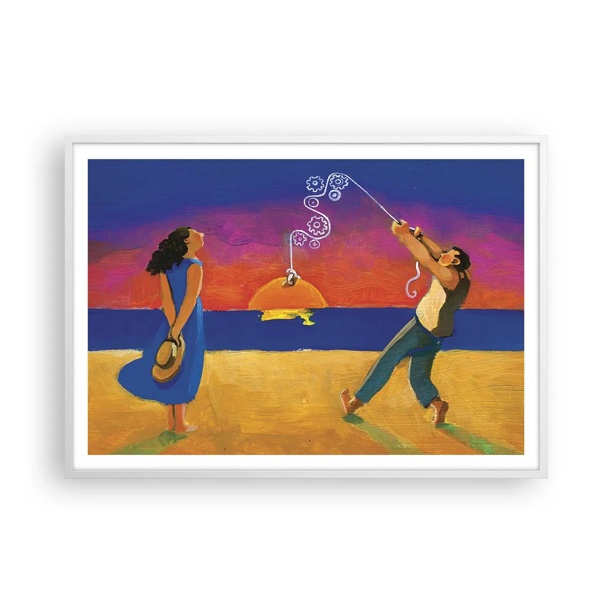 Poszter fekete keretben - Több, mint egy csillag az égből - 100x70 cm