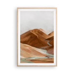 Poszter világos tölgy keretben - A forráshoz - 61x91 cm