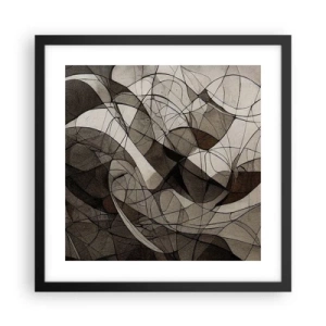 Poszter fehér keretben - A föld színeinek keringése - 40x40 cm