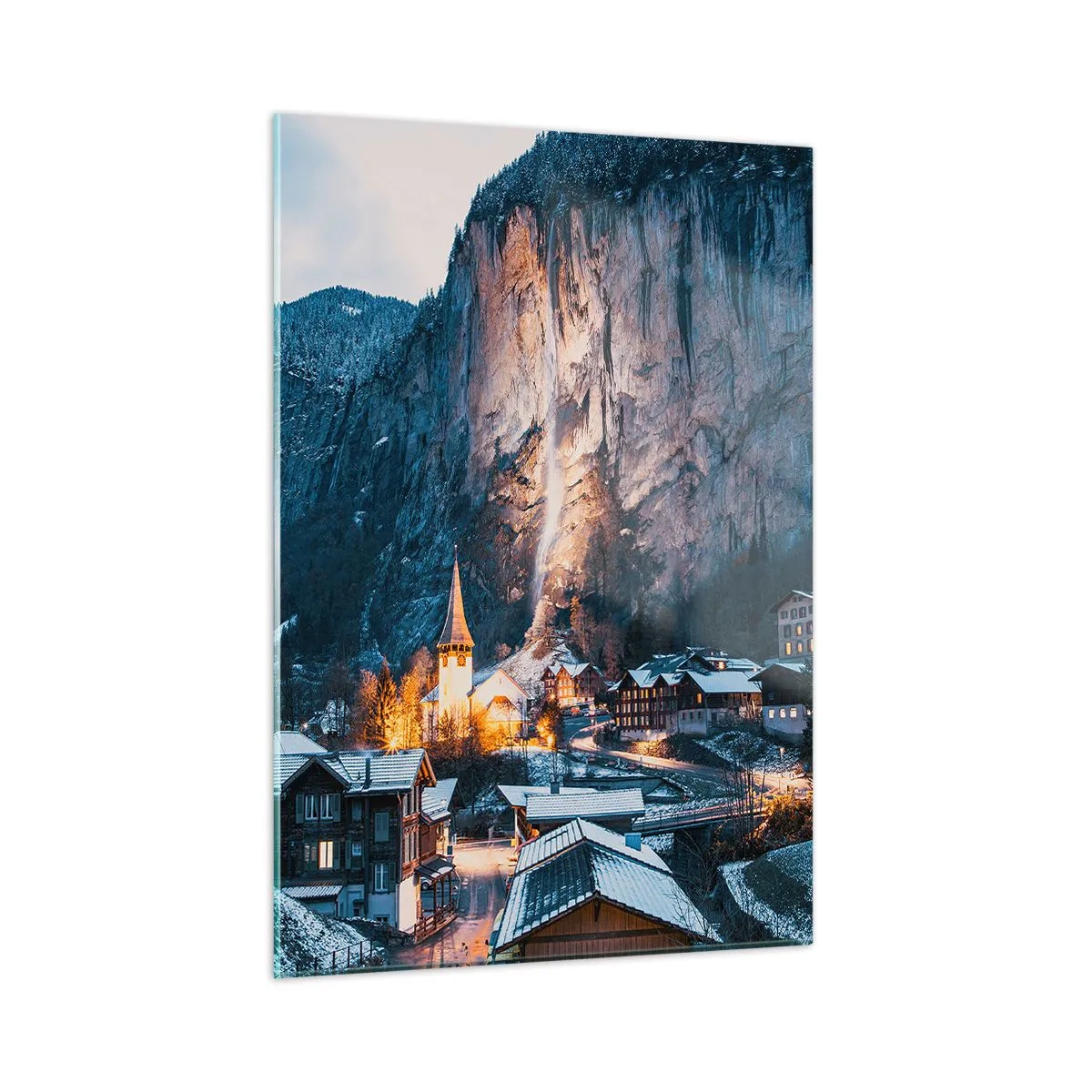 Üveg kép - A tél ragyogó szelleme - 50x70 cm