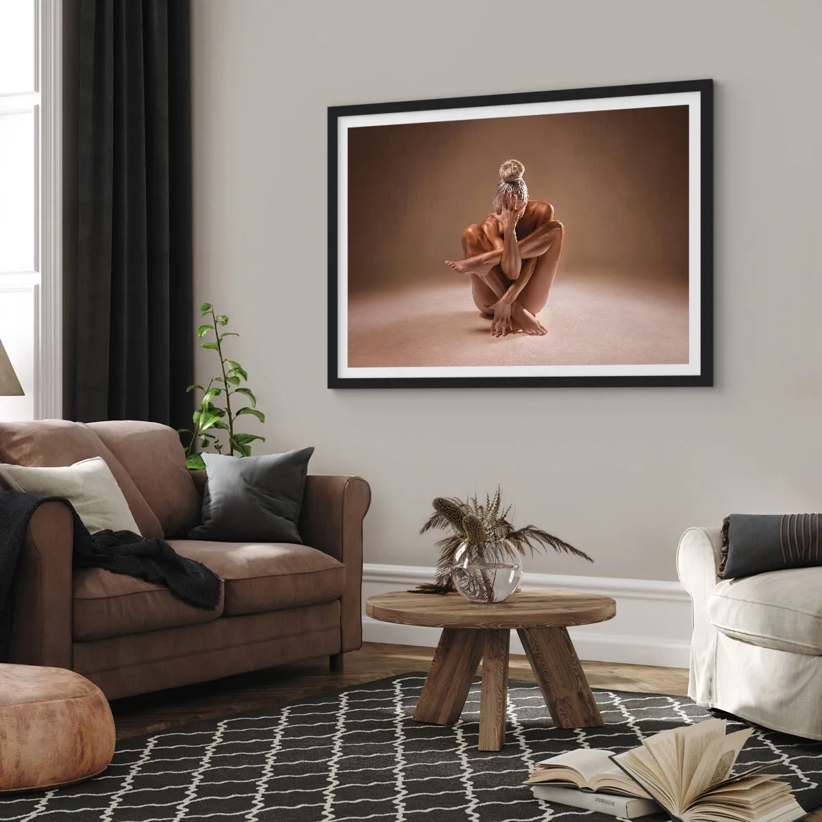 Poszter fehér keretben - A test és a lélek egysége - 70x50 cm