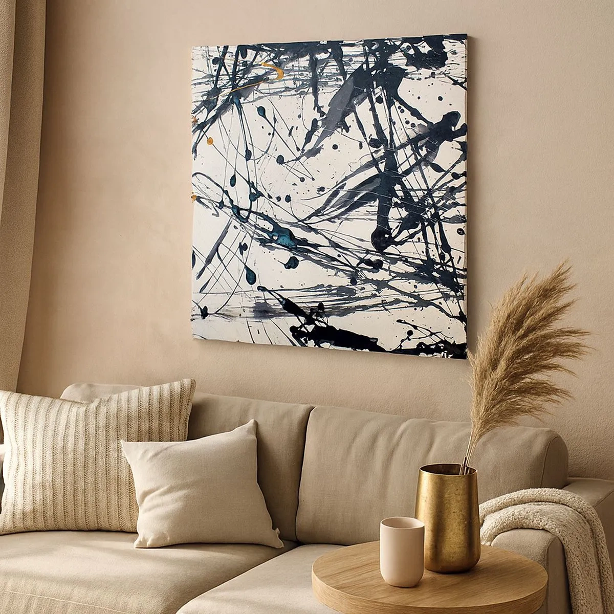 Vászonkép - Expresszionista absztrakció - 30x30 cm