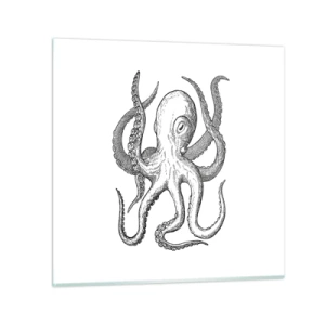 Üveg kép - Hullámokkal táncoló - 60x60 cm