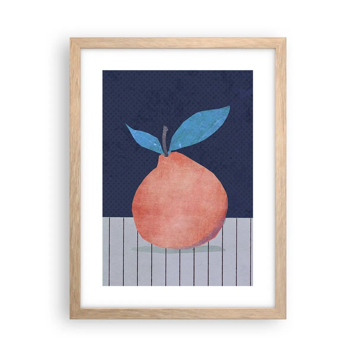 Poszter világos tölgy keretben - Domborúság és sík - 30x40 cm