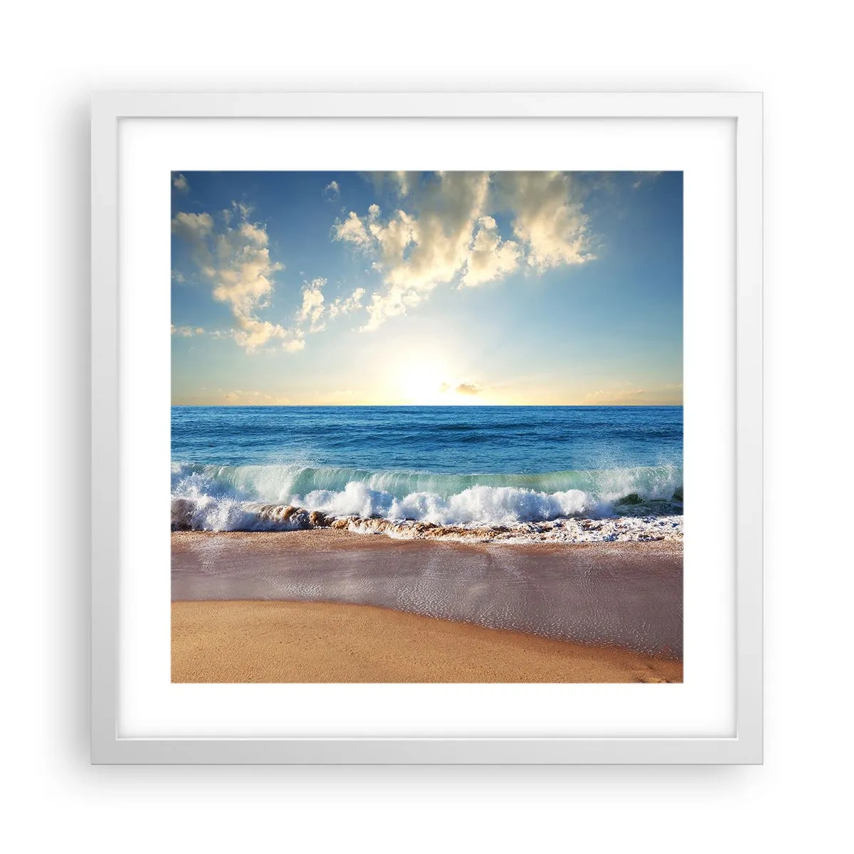 Poszter fekete keretben - Mozgás és nyugalom egyszerre - 40x40 cm