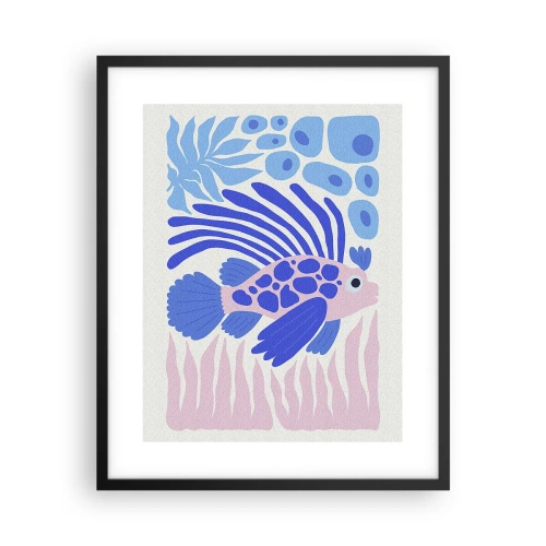 Poszter fehér keretben - Elemében - 40x50 cm