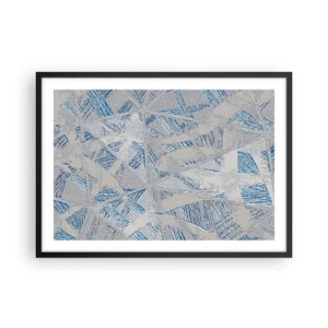 Poszter fehér keretben - A szürkéskék labirintusban - 70x50 cm
