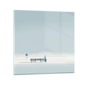 Üveg kép - Igen, én várok. - 30x30 cm