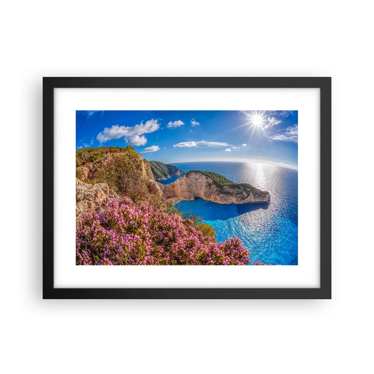 Poszter fehér keretben - Nagyszerű görög nyaralásom - 40x30 cm