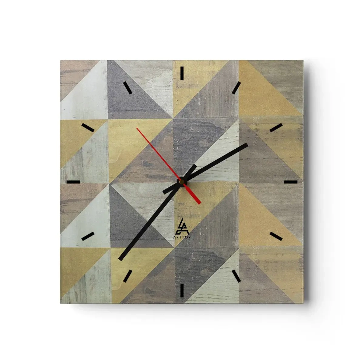 Falióra, Óra - A háromszög szögében - 40x40 cm