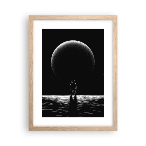 Poszter világos tölgy keretben - Szemtől szemben - 30x40 cm