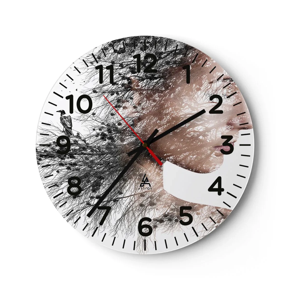 Falióra, Óra - Az erdő szelleme - 40x40 cm