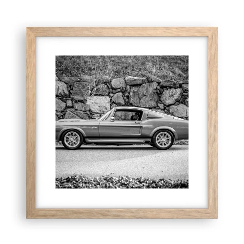 Poszter világos tölgy keretben - A 60-as évek legendája - 30x30 cm