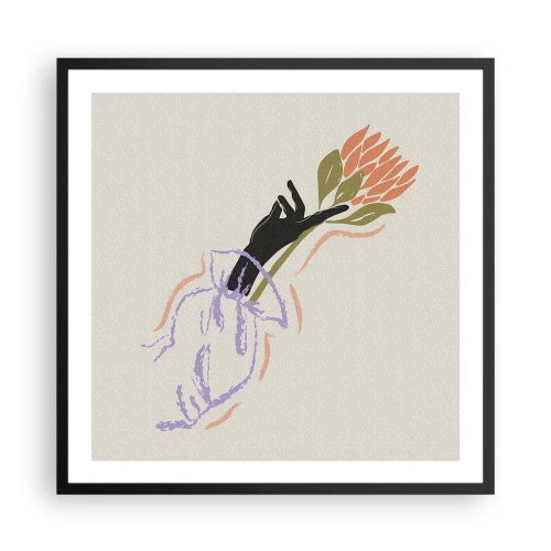 Poszter fehér keretben - Egy testvéri érintés - 60x60 cm