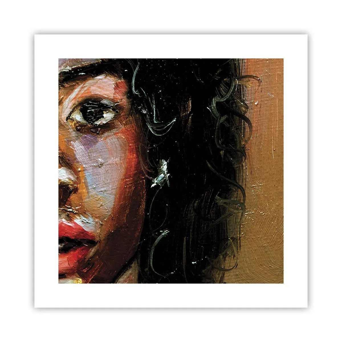 Poszter - Fekete és fény - 40x40 cm