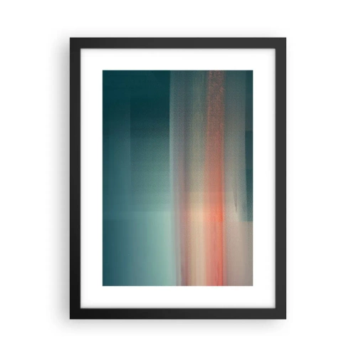 Poszter fehér keretben - Absztrakt: fényhullámok - 30x40 cm