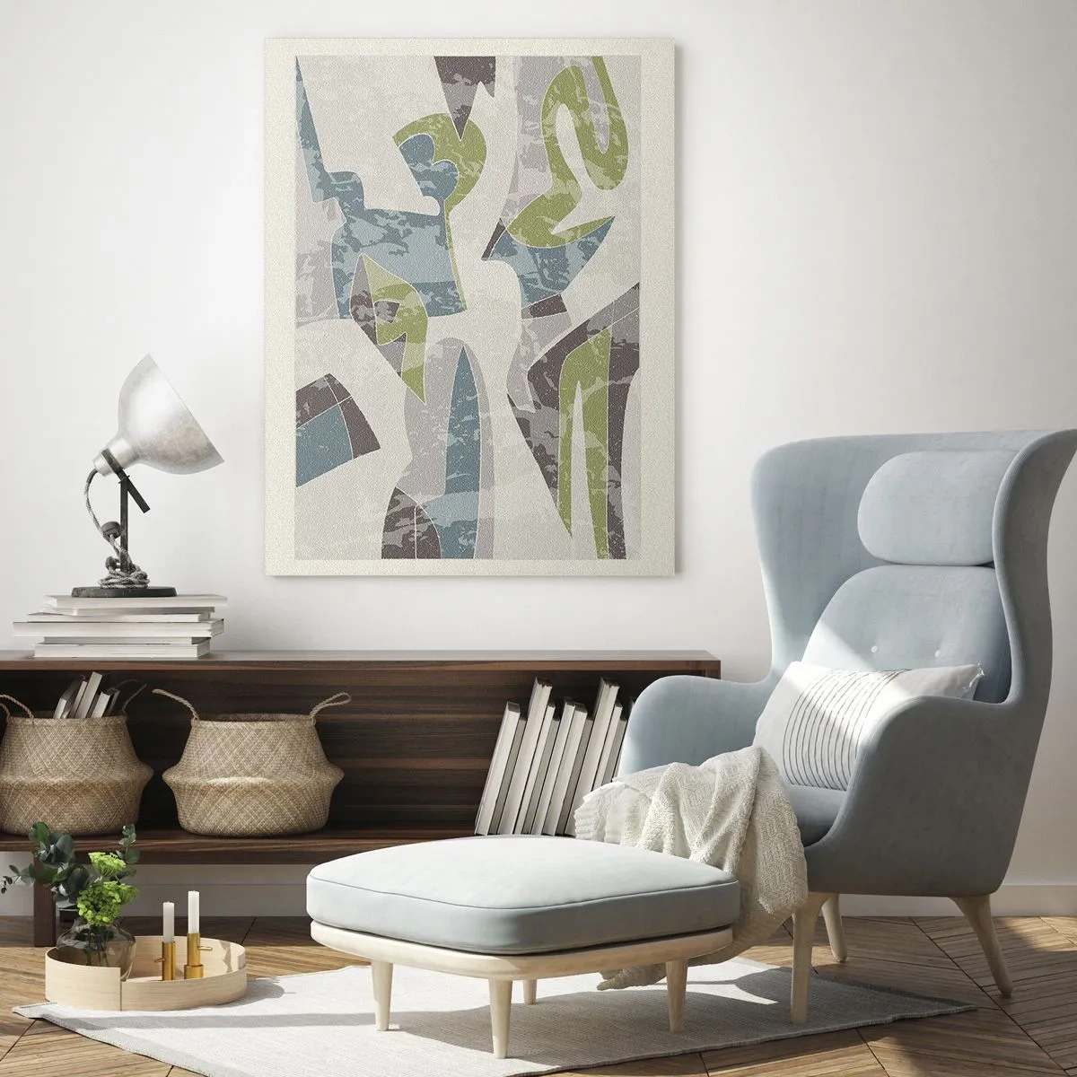 Üveg kép - Kompozíció üveg mögött - 80x120 cm