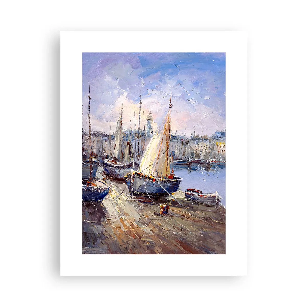 Poszter - Város az öböl mellett - 30x40 cm